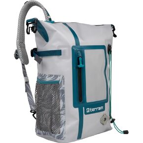 Allen Company Hiking Backpack, Coastal Sand and Ultramarine Teal, 37 Liters