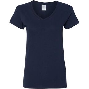 Gildan Women's Heavy Cotton V-Neck T-Shirt, 2-Pack