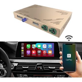 CarlinKit Wireless CarPlay Android Auto Decoder for BMW F20 F22 F30 F32 F10 F12 F01 F48 F25 F26 F15 F16 2013 إلى 2017 شاشة نظام nbt، تدعم الكاميرا الخلفية، iOS 14 in Kuwait