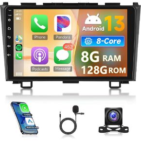 8Core 8G 128G Car Stereo Carplay Android Auto Radio for Honda CRV 2009-2013, Android 13, Rimoody 9 Inch Touchscreen GPS 4G-WiFi Bluetooth 5.0 FM/AM/RDS DSP-36 Mirror Link Backup Camera