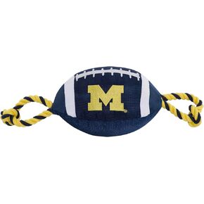Pets First NCAA Penn State Nittany Lions Football Dog Toy, Tough Quality Nylon Materials, Strong Pull Ropes, Inner Squeaker, Collegiate Team Color in Saudi Arabia