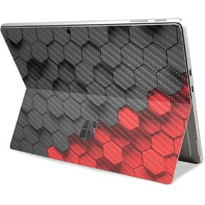 Carbon Fiber Tablet Skin Compatible with Microsoft Surface Pro 11 (2024) - Two-Tone Hex - Premium 3M Vinyl Protective Wrap Decal Cover - Easy to Apply | Crafted in The USA by MightySkins