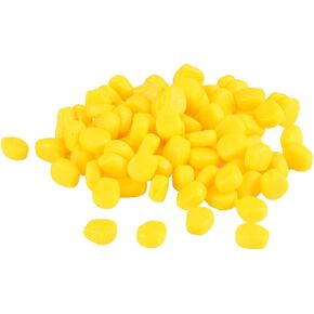 100 Pcs Fake Corn Carp Fishing Bait, Soft Silicone Simulation Easy Floating Lure with Attractive Eye-Catching Color, Bait Equipment for Trout Catfish Carp Catfish in River Lake Reservoir