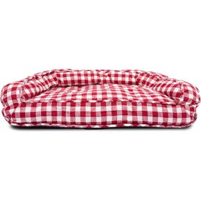 Harry Barker Red Buffalo Check Lounger Medium