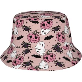 Skull Halloween Hat Funny Bucket Hats for Woman Men Outdoor Beach Fishing Sun Cap