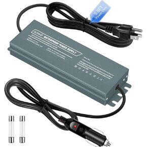 Waterproof 12V Power Supply Adapter for GMG Green Mountain Grill 13FT 150W Cigarette Lighter Plug AC to DC Converter Compatible with GMG Grills P-1001 P-1012 P-1266 GMG-ADP10A GMGADP10A