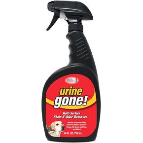 Urine Gone New! Environmentally Friendly Pet Stain Remover & Odor Eliminator: Heavy Duty Carpet Cleaner Instantly Penetrates and Neutralizes Pet Odors – Cleaner Spray for Dog and Cat 24 Fl Oz