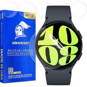 ArmorSuit 6 Pack Anti-Glare Screen Protector for Samsung Galaxy Watch 6 / Watch 5 / Watch 4 (44mm) MilitaryShield Matte Film - Made in USA