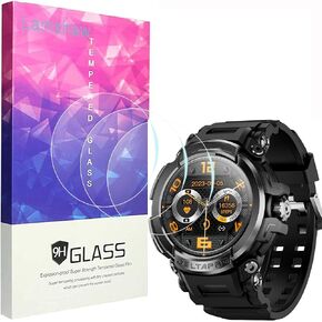 Delta PRO Smartwatch Screen Protector, [3 Pack] 9H Tempered Glass Screen Protector Film Compatible for ALPHAGEAR Delta PRO 1.58" Smartwatch (3 Pack)