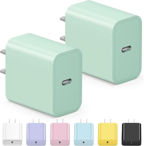 USB C Wall Charger Fast Charger Block iPhone Charger Block 3-Pack Power Compatible with iPhone 14/14 Pro/14 Pro Max/14 Plus/13/13 Pro/12/12 Mini/12 Pro Max/11/11 Pro Max/iPad,Samsung Galaxy S22/S21 in Saudi Arabia