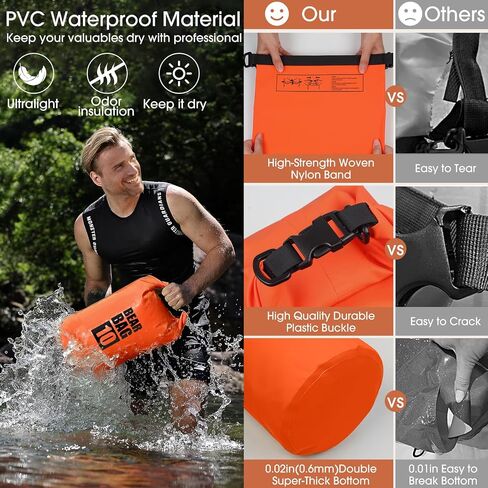 Bear Food Bag Hanging System, Bear Bags for Food Backpacking, Ultralight Bear Proof Food Storage Canister Bag, 10L Waterproof Camping Bear Food Bag Pulley System with Paracord, Carabiner, Throw Bag in Saudi Arabia