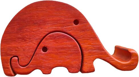 حامل هاتف خلوي من SHIDOW، حامل هاتف على شكل فيل مصنوع من الخشب، حامل هاتف محمول خشبي قابل للفصل، حامل هاتف خلوي للمكتب الخشبي للمكتب المنزلي. in Kuwait