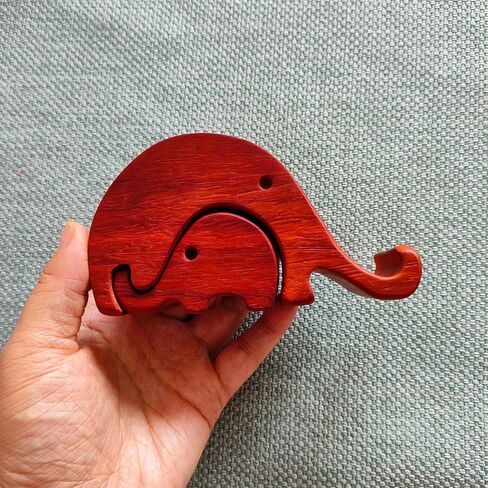 حامل هاتف خلوي من SHIDOW، حامل هاتف على شكل فيل مصنوع من الخشب، حامل هاتف محمول خشبي قابل للفصل، حامل هاتف خلوي للمكتب الخشبي للمكتب المنزلي. in Kuwait