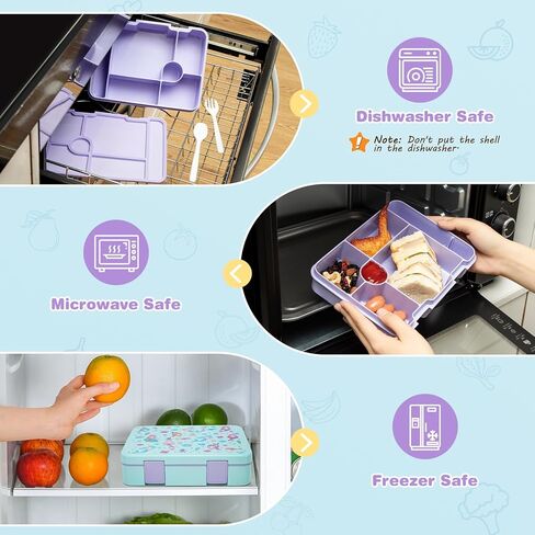 6pcs Girls Backpack with Bento Lunch Box Set, Kids Backpack for School with Lunch Box Lunch Bag Pencil Case Ice Box, Cute Kawaii Backpack Set, Bookbag for Elementary Middle High School in Kuwait