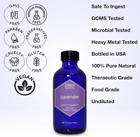 Zongle Peppermint Oil, Safe to Ingest, Mentha Piperita, 4 OZ in Saudi Arabia