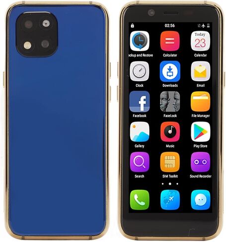 هاتف Zyyini Mini الذكي، شاشة IPS مقاس 3.5 بوصة، هاتف محمول 4G مفتوح الوجه، ذاكرة وصول عشوائي 3 جيجابايت 32 جيجابايت، مكالمة SIM مزدوجة 4G، كاميرا مزدوجة، MTK6737 رباعي النواة، مكبر صوت 2 في 1 K، هيكل نحيف للغاية in Saudi Arabia
