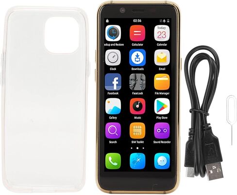 هاتف Zyyini Mini الذكي، شاشة IPS مقاس 3.5 بوصة، هاتف محمول 4G مفتوح الوجه، ذاكرة وصول عشوائي 3 جيجابايت 32 جيجابايت، مكالمة SIM مزدوجة 4G، كاميرا مزدوجة، MTK6737 رباعي النواة، مكبر صوت 2 في 1 K، هيكل نحيف للغاية in Saudi Arabia