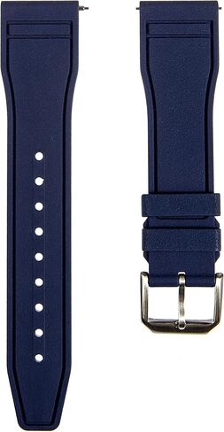 سوار ساعة مطاطي FKM - متوافق مع IWC Schaffhausen - حزام ساعة سريع التحرير 20 مم، 22 مم in Kuwait