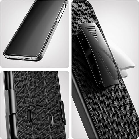 Encased DuraClip for Samsung Galaxy S24 FE Belt Case with Holster Clip and Kickstand (Black) (S24 FE) in Saudi Arabia