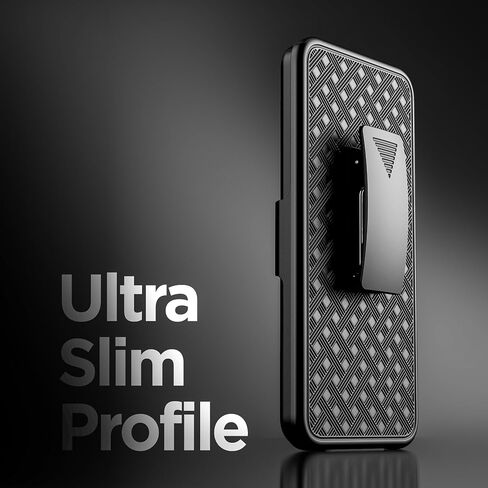 Encased DuraClip for Samsung Galaxy S24 FE Belt Case with Holster Clip and Kickstand (Black) (S24 FE) in Saudi Arabia