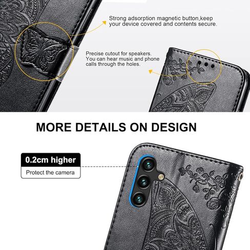 Wallet Case for Samsung Galaxy A13 5G Case Wallet 【RFID Blocking】, Flip Phone Case Compatible with Samsung A13 5G Wallet Case, for Galaxy A13 5G Wallet Case Phone Case with Wrist Strap Kickstand in Saudi Arabia