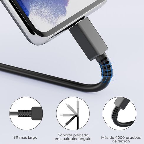 45W Super Fast Charger for Samsung Galaxy Tab A9, A8, S9, S9 Ultra, S9+ Plus, S9 FE Tablet with Charging Cable, Charger Android Type C Cord in Kuwait