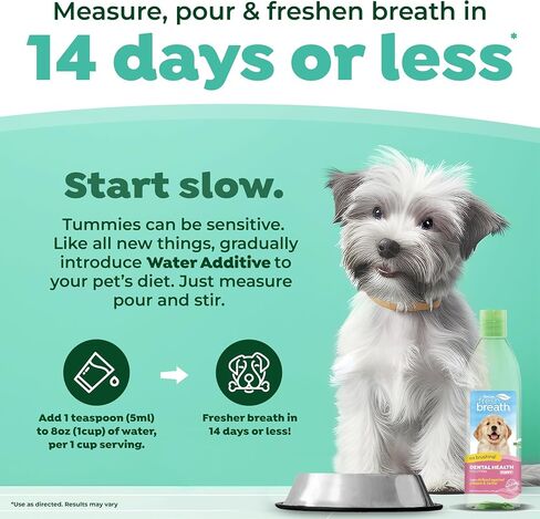 TropiClean Fresh Breath for Puppies | Dog Oral Care Water Additive | Puppy Breath Freshener for Dental Health| Made in the USA | 16 oz. in Saudi Arabia