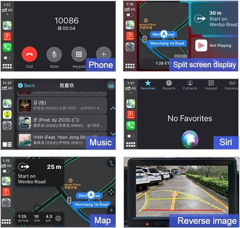 CarlinKit Wireless CarPlay Android Auto Decoder for BMW F20 F22 F30 F32 F10 F12 F01 F48 F25 F26 F15 F16 2013 إلى 2017 شاشة نظام nbt، تدعم الكاميرا الخلفية، iOS 14 in Kuwait