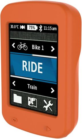 MOTONG Silicone Protective Case Cover Shell for Garmin Edge 820(Silicone Orange) in Saudi Arabia