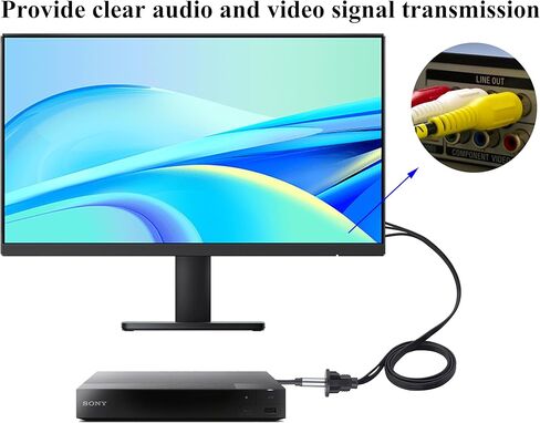 zdyCGTime 3 Feet 3.5MM AUX RCA Panel Mount Cable, （Dual） 2 RCA Male to 3.5mm Female Extention Mount, Flush Mount, Dash Mount, Panel Mount Cable for Car, Boat, Motorcycle (1M, 2RCA to 3.5mm) in Kuwait