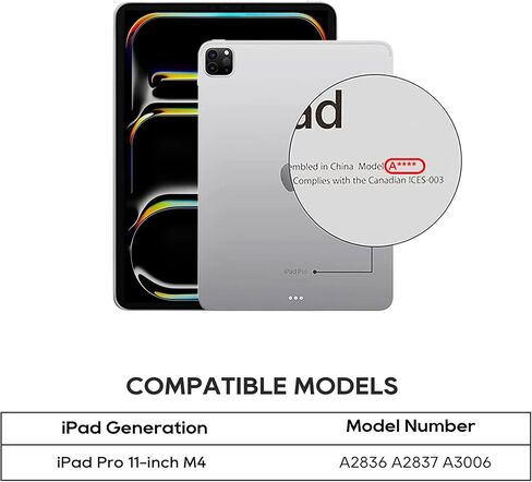 حافظة لوحة المفاتيح السحرية اللاسلكية لجهاز ابل ايباد الجيل العاشر 2022 10.9 بوصة A2696 A2777 A2757: لوحة تتبع ذكية متعددة اللمس، إضاءة خلفية RGB، أسود in Kuwait