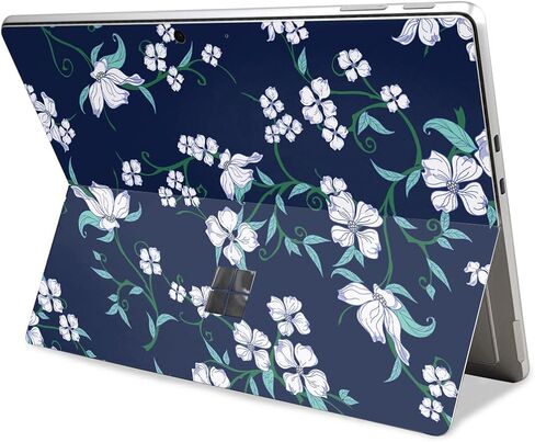 Tablet Skin Compatible with Microsoft Surface Pro 11 (2024) - White Freesia - Premium 3M Vinyl Protective Wrap Decal Cover - Easy to Apply | Crafted in The USA by MightySkins in Saudi Arabia