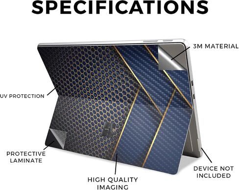 غلاف الكمبيوتر اللوحي من ألياف الكربون متوافق مع Microsoft Surface Pro 11 (2024) - سداسي حديث - غطاء لاصق واقٍ من الفينيل 3M ممتاز - سهل التطبيق | صُنع في الولايات المتحدة الأمريكية بواسطة MightySkins in Saudi Arabia