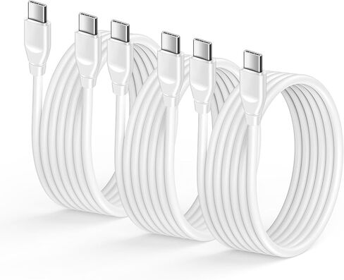 كابل شحن سامسونج لهاتف Galaxy S24 A15 A14 A54 5G Z Flip 5 Z Fold 5/S23 Ultra/S22/S21/S20/S10، 3 عبوات 60 وات 6 أقدام USB C إلى USB C كابل شحن لهاتف iPhone 15/Plus/15 Pro/Pro Max، بكسل 8/7 برو/7a/6/6a in Kuwait