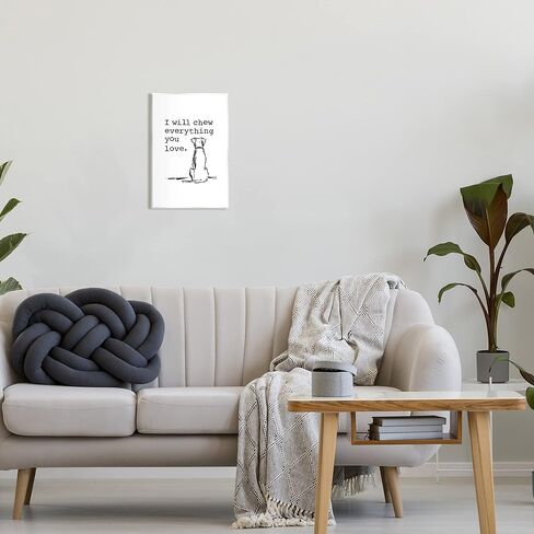 Stupell Industries Will Chew Everything You Love Funny Dog Wall Plaque Art, Design by House Fenway in Saudi Arabia