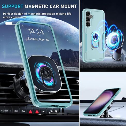 Designed for Samsung Galaxy S22 Case Built in Ring Holder,Not for S22+ in Kuwait