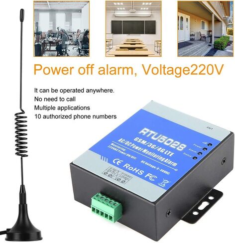 RTU5028 GSM Power Voltage Status Monitoring Alarm, Connection Remote Controling, Power Failure/Recover Alert 100-240V(US) in Saudi Arabia
