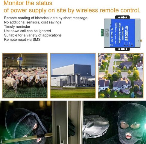 RTU5028 GSM Power Voltage Status Monitoring Alarm, Connection Remote Controling, Power Failure/Recover Alert 100-240V(US) in Saudi Arabia