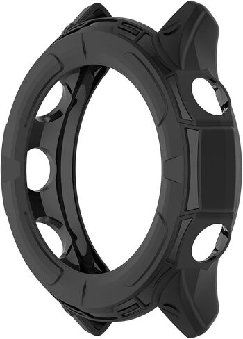 3Pack Silicone Cases Compatible with Garmin Forerunner 955/955 Solar Watch Case Cover Protector Protective Case for Forerunner 955 Solar (Black+Black+Black) in Saudi Arabia