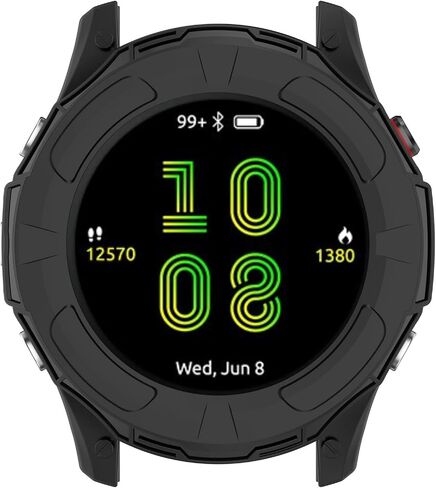 3Pack Silicone Cases Compatible with Garmin Forerunner 955/955 Solar Watch Case Cover Protector Protective Case for Forerunner 955 Solar (Black+Black+Black) in Saudi Arabia
