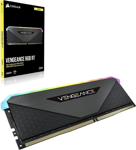 CORSAIR Vengeance RGB RT 32GB (4x8GB) DDR4 3600 (PC4-28800) C18 1.35V ذاكرة سطح المكتب in Saudi Arabia