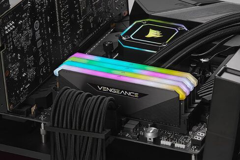 CORSAIR Vengeance RGB RT 32GB (4x8GB) DDR4 3600 (PC4-28800) C18 1.35V ذاكرة سطح المكتب in Saudi Arabia