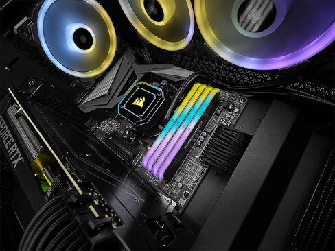 CORSAIR Vengeance RGB RT 32GB (4x8GB) DDR4 3600 (PC4-28800) C18 1.35V ذاكرة سطح المكتب in Saudi Arabia
