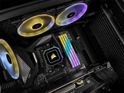 CORSAIR Vengeance RGB RT 32GB (4x8GB) DDR4 3600 (PC4-28800) C18 1.35V ذاكرة سطح المكتب in Saudi Arabia