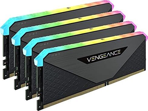 CORSAIR Vengeance RGB RT 32GB (4x8GB) DDR4 3600 (PC4-28800) C18 1.35V ذاكرة سطح المكتب in Saudi Arabia
