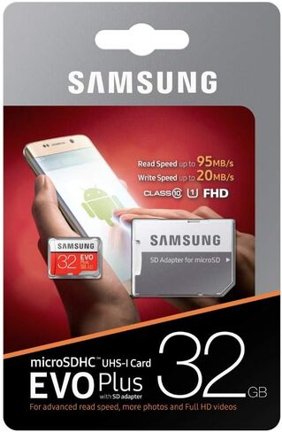 Samsung Evo Plus Class 10 UHS-I microSDXC U3 with Adapter (128GB MB-MC128GA/APC) in Saudi Arabia