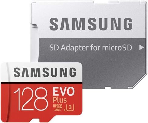 Samsung Evo Plus Class 10 UHS-I microSDXC U3 with Adapter (128GB MB-MC128GA/APC) in Saudi Arabia