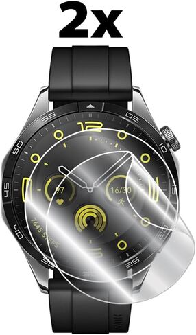 IPG Made for Huawei Watch GT 4 46mm Smartwatch Hydrogel Screen Protector (2 Units) Invisible HD Clear Film Anti Scratch Guard-Smooth/Self-Healing/Bubble Free forGT4-46mm in Kuwait