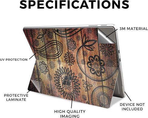 غلاف الكمبيوتر اللوحي من ألياف الكربون متوافق مع Microsoft Surface Pro 11 (2024) - سداسي حديث - غطاء لاصق واقٍ من الفينيل 3M ممتاز - سهل التطبيق | صُنع في الولايات المتحدة الأمريكية بواسطة MightySkins in Saudi Arabia