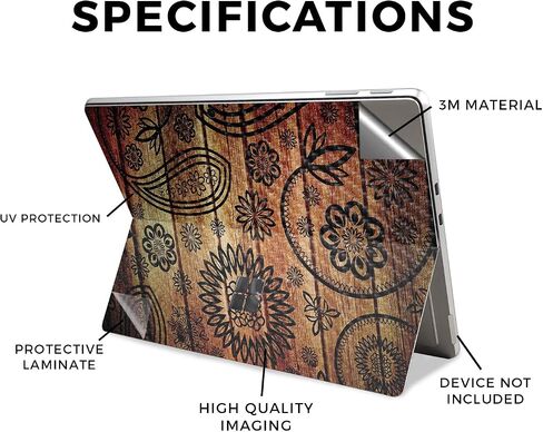 غلاف الكمبيوتر اللوحي من ألياف الكربون متوافق مع Microsoft Surface Pro 11 (2024) - سداسي حديث - غطاء لاصق واقٍ من الفينيل 3M ممتاز - سهل التطبيق | صُنع في الولايات المتحدة الأمريكية بواسطة MightySkins in Saudi Arabia